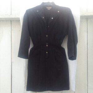 bundle sunglass&Lumiere well-design-cut long-sleeve dress w silver metal buttons